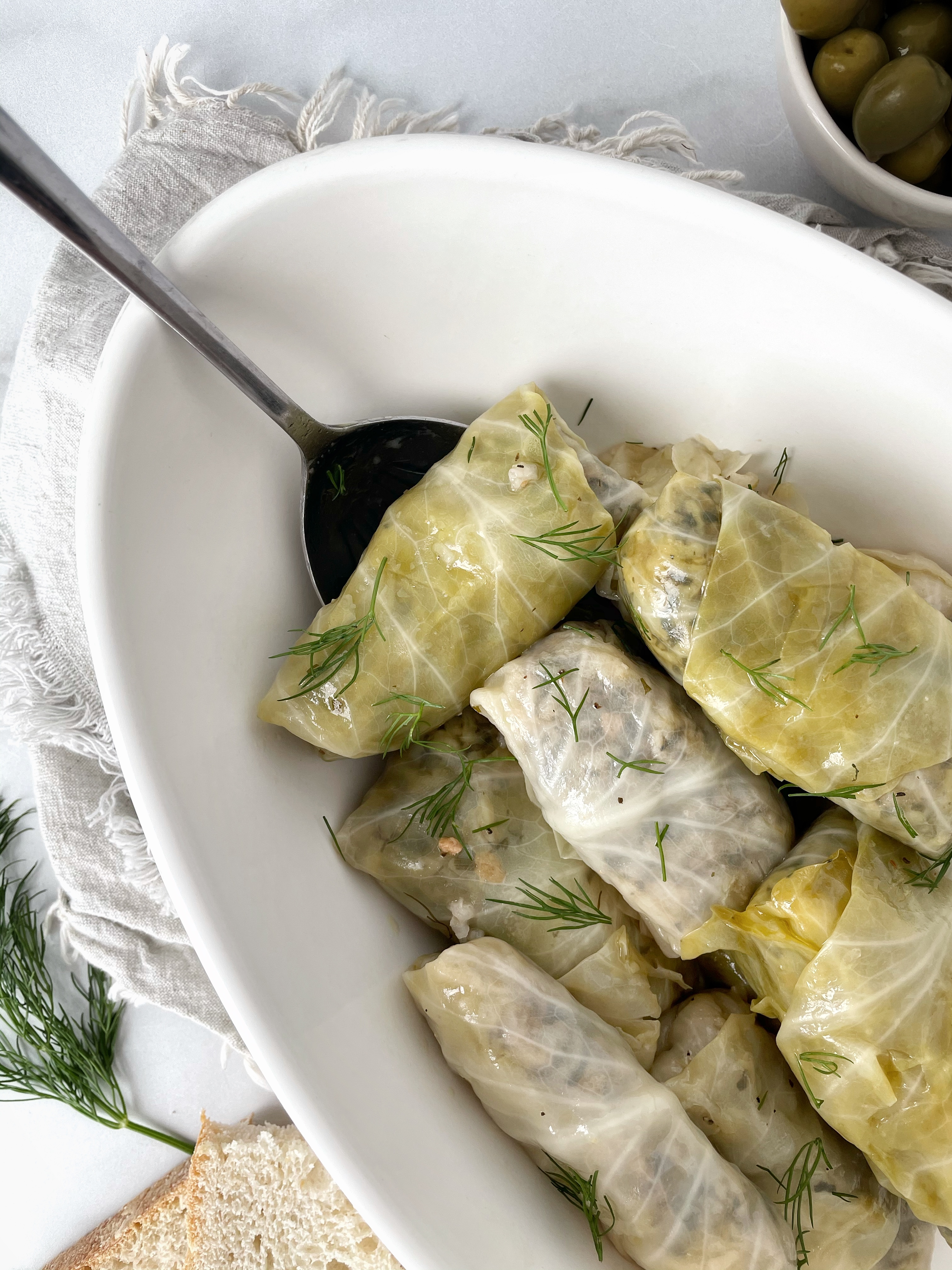 greek-style stuffed cabbage rolls